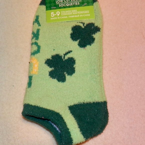 SAINT PATRICK"S DAY * LOW CUT SOCKS * BUNDLE OF FIVE PAIRS * SHOE SIZE 5-9 * NEW - Picture 4 of 8